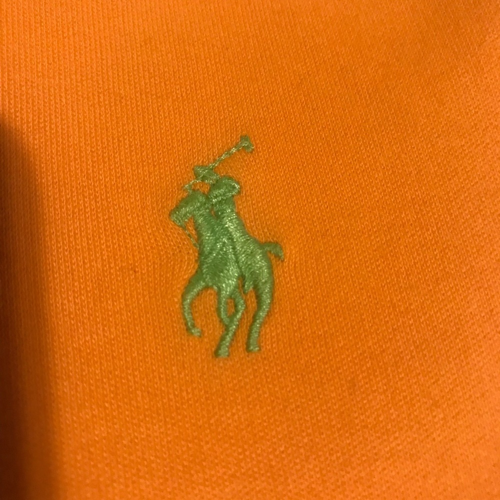 Orange Short Sleeve Ralph Lauren Polo